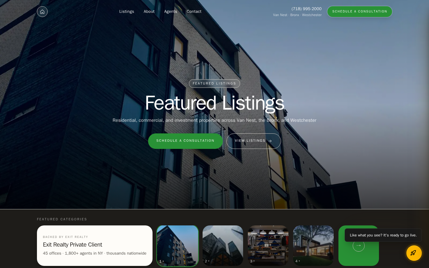 Exit Realty Private Client website preview