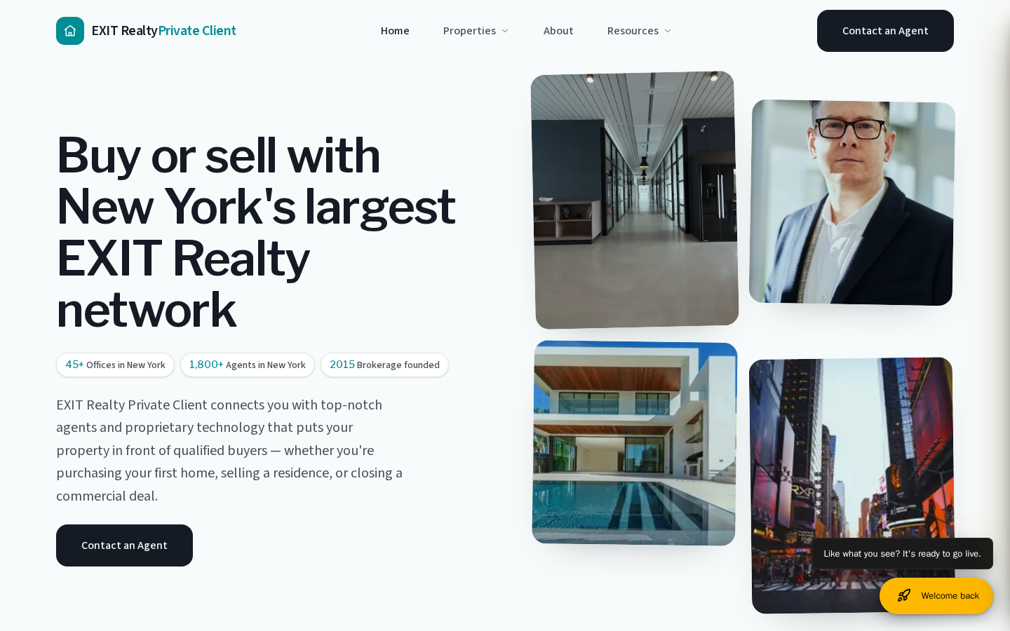 Exit Realty Private Client website preview
