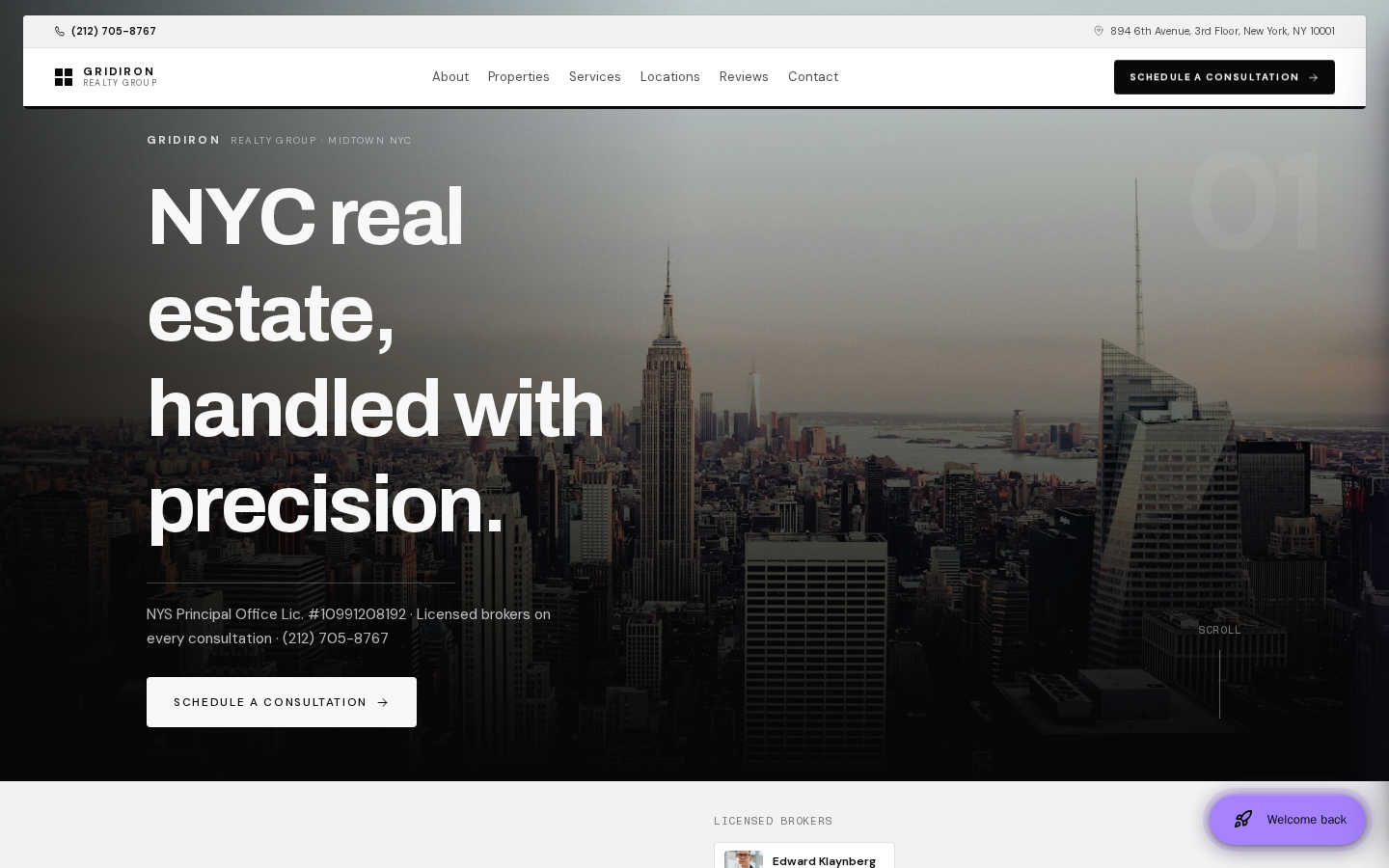 Gridiron Realty Group website preview
