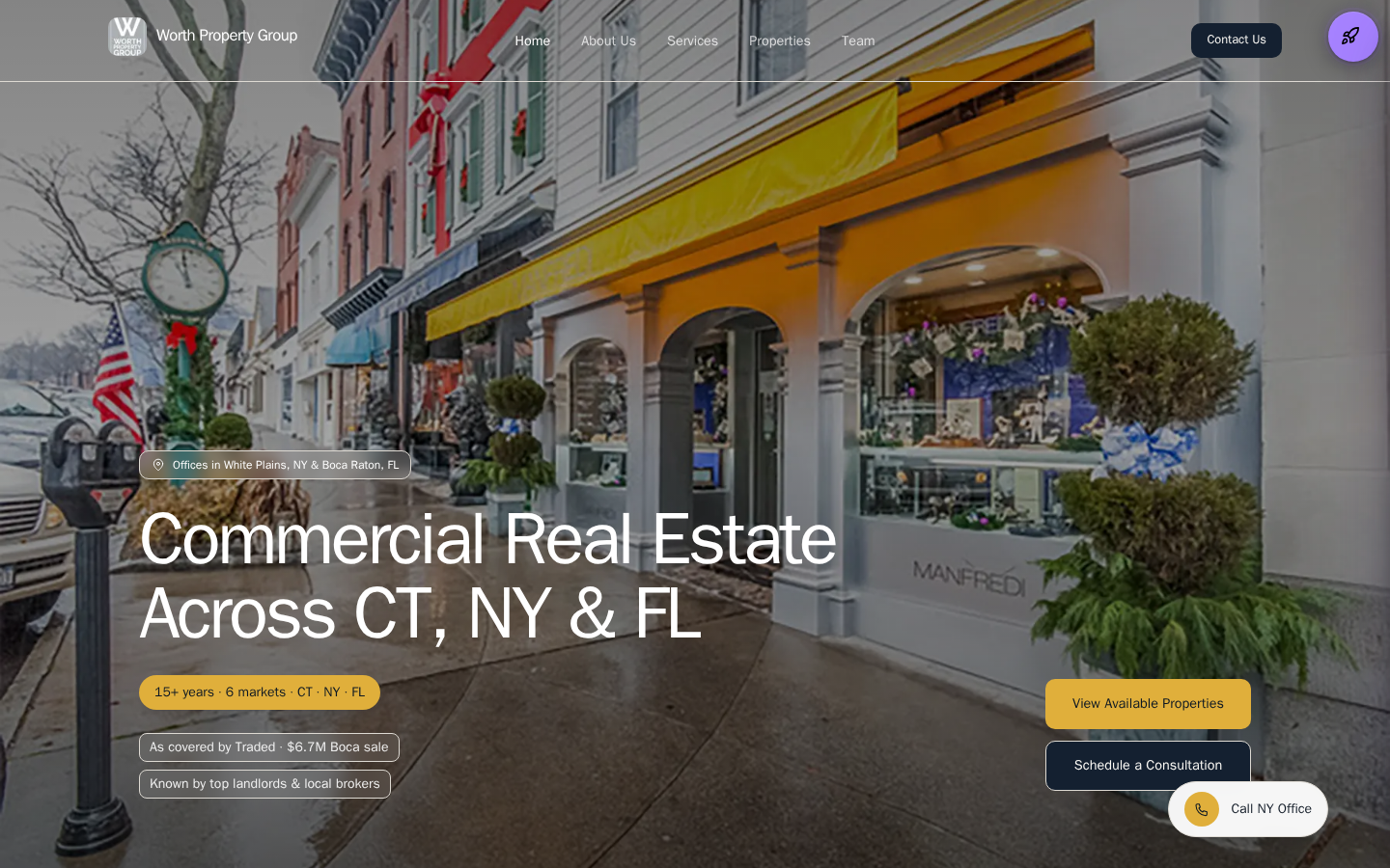 Worth Property Group website preview