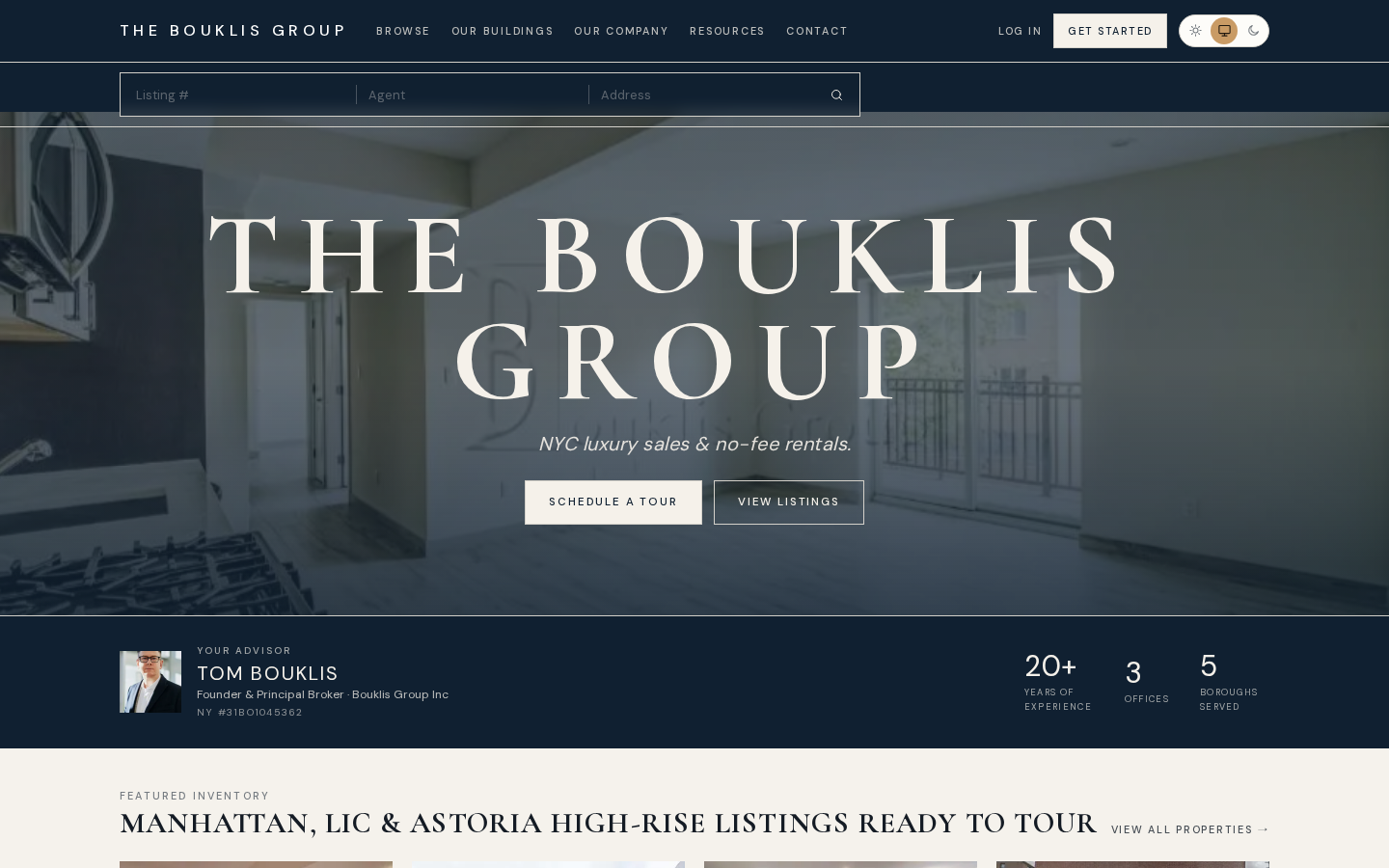 The Bouklis Group website preview