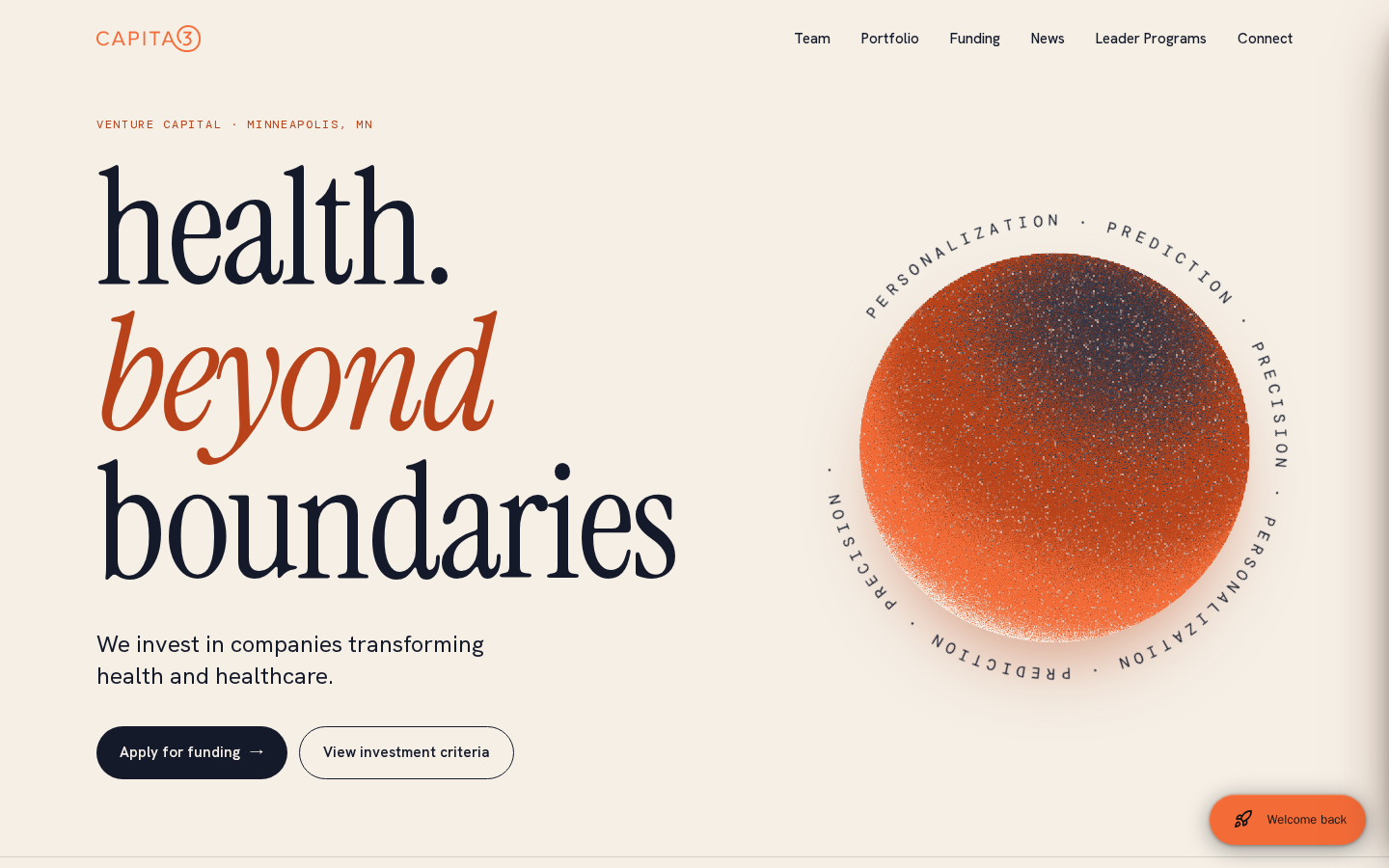 Capita3 website preview