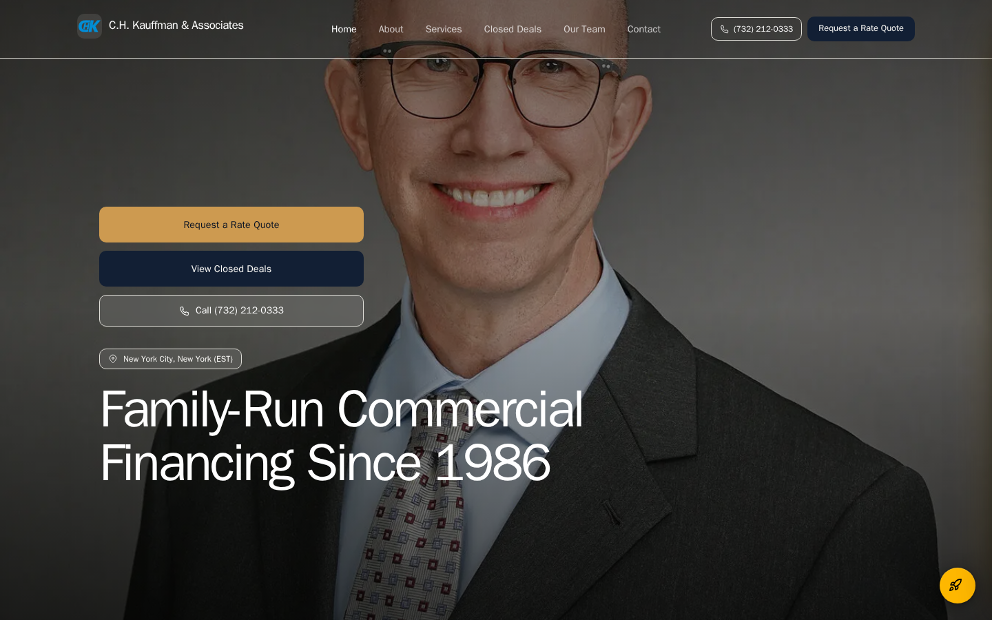 C.h. Kauffman & Associates website preview