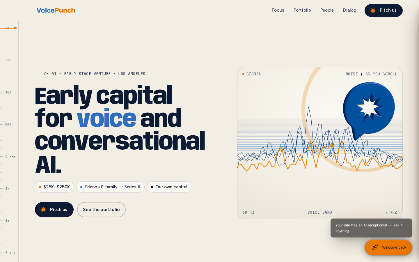 Voicepunch VC website preview