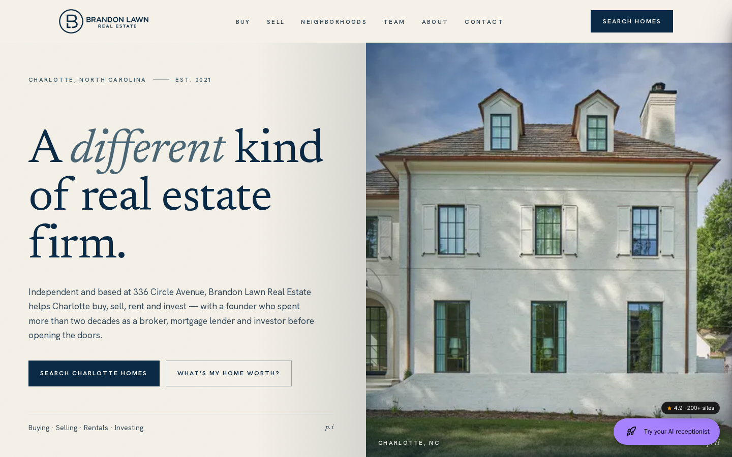Brandon Lawn Real Estate website preview
