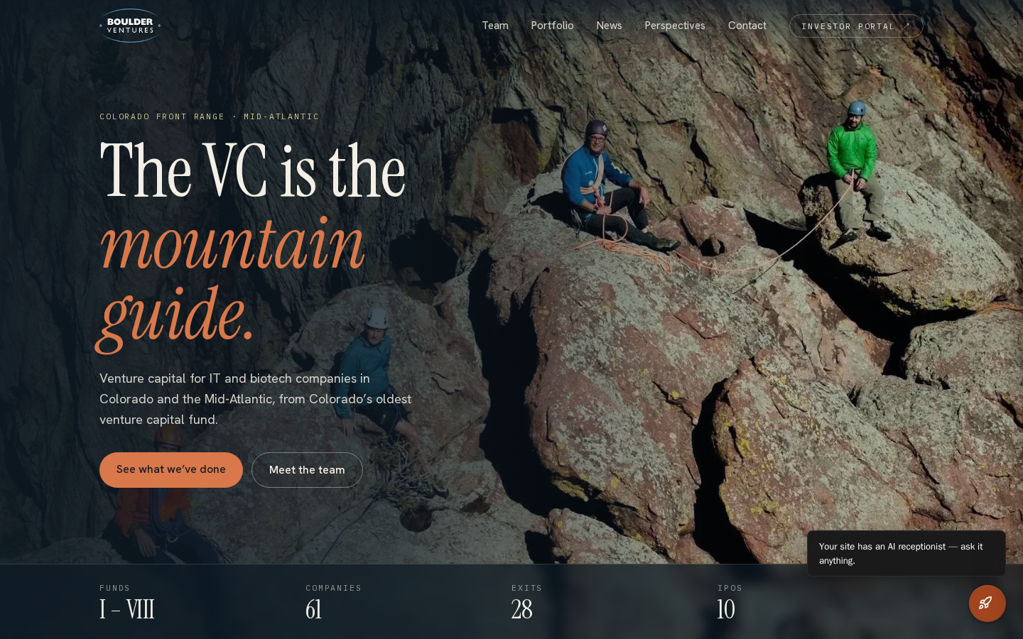 Boulder Ventures website designed and built by DeftPath