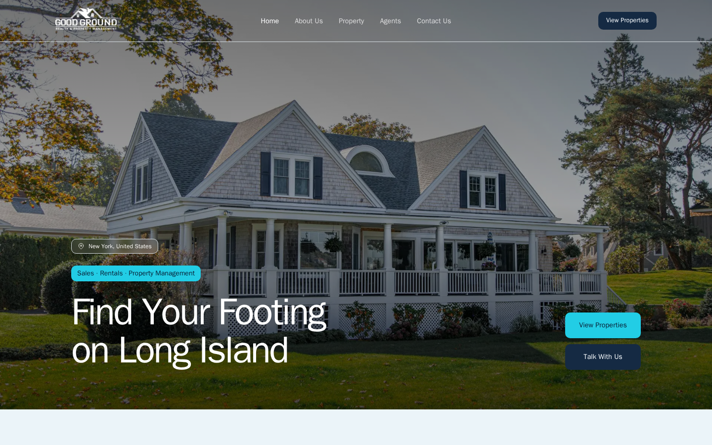 Good Ground Realty And Property Management website preview