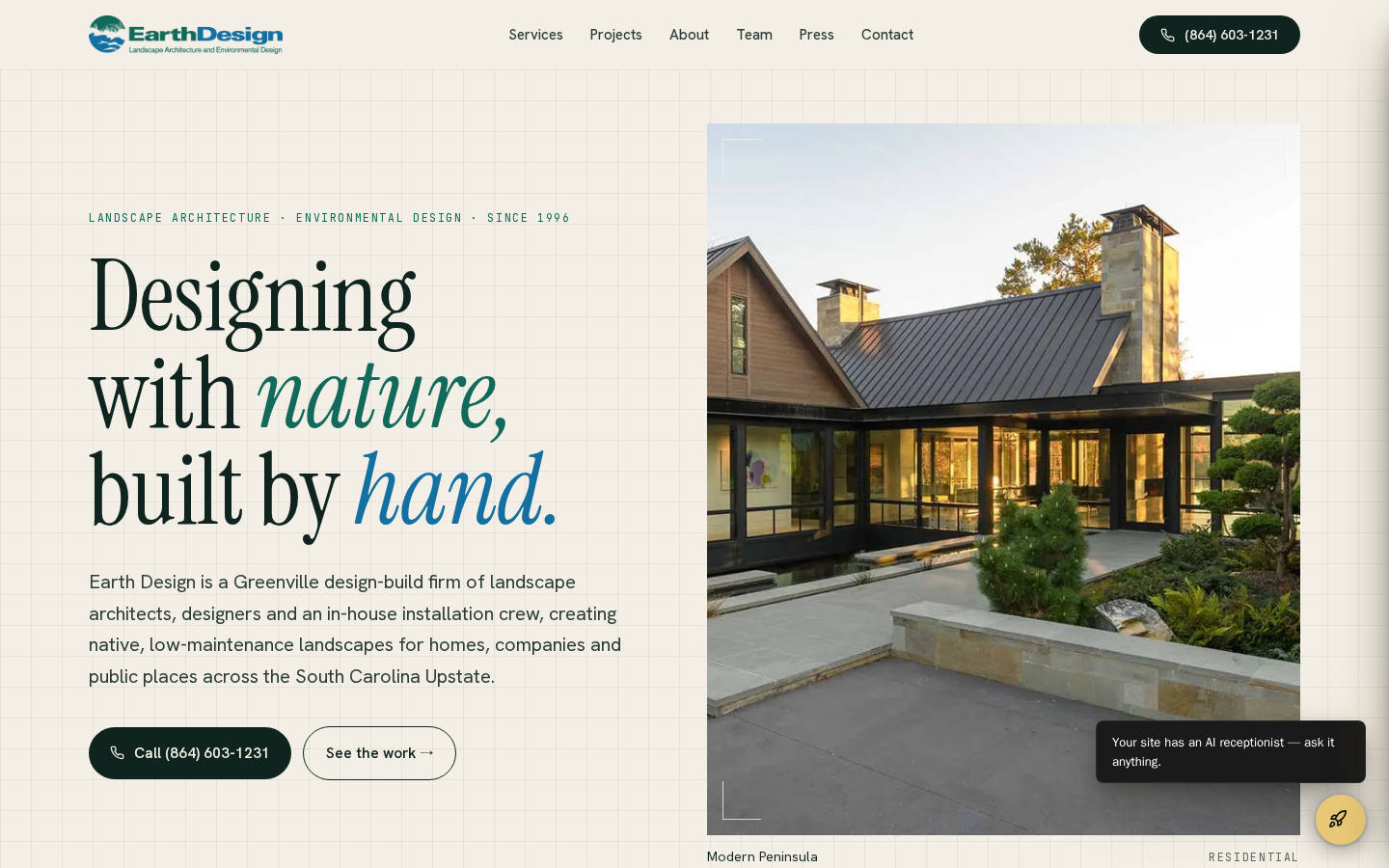 Earth Design website designed and built by DeftPath