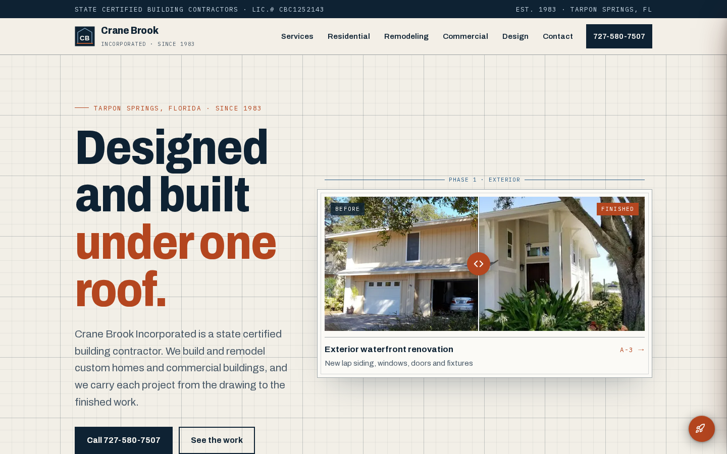Crane Brook, Inc. website designed and built by DeftPath