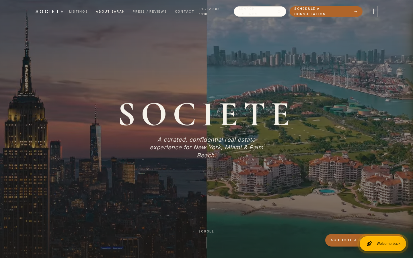 Societe Real Estate website preview