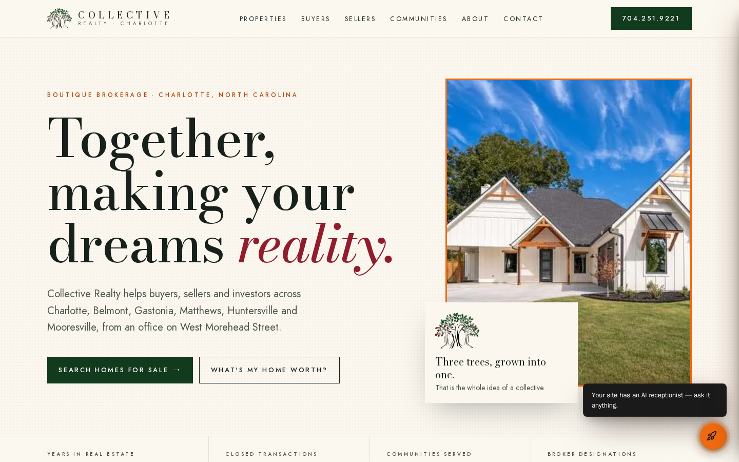 Collective Realty website preview