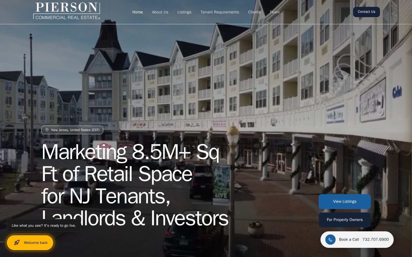 Pierson Commercial website preview