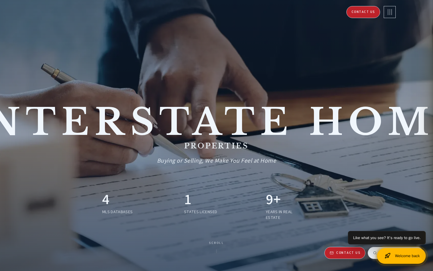 Interstate Home Properties website preview